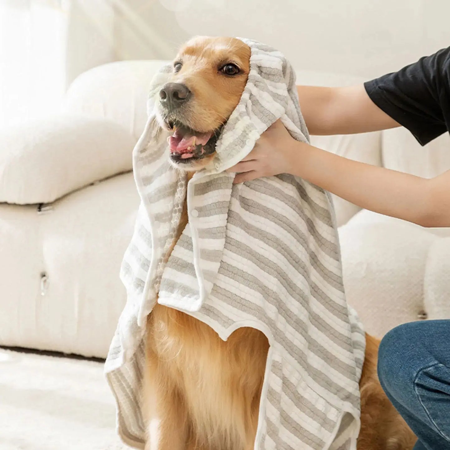Ultra-Absorbent Pet Dog Bath Towel Quick-Drying Dog Bath Towel Thicken Bathrobe For Large Medium Small Dog Pets Bathing Supplies The Wash Store