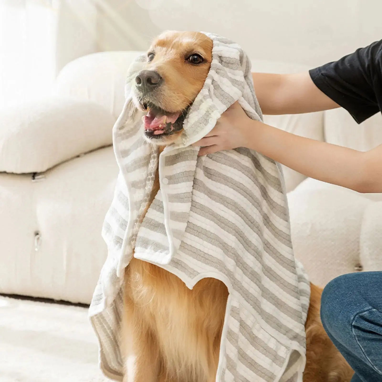 Ultra-Absorbent Pet Dog Bath Towel Quick-Drying Dog Bath Towel Thicken Bathrobe For Large Medium Small Dog Pets Bathing Supplies The Wash Store