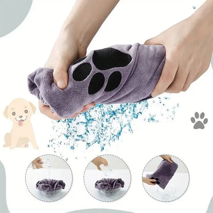 Quick-Dry Microfiber Pet Bath Towel – Extra Absorbent & Thick The Wash Store