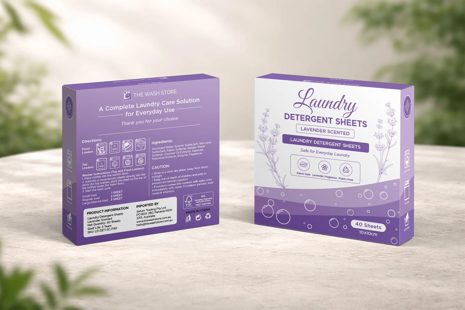 Lavender Complete Laundry Pack (40 Sheets) The Wash Store