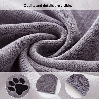 Quick-Dry Microfiber Pet Bath Towel – Extra Absorbent & Thick The Wash Store