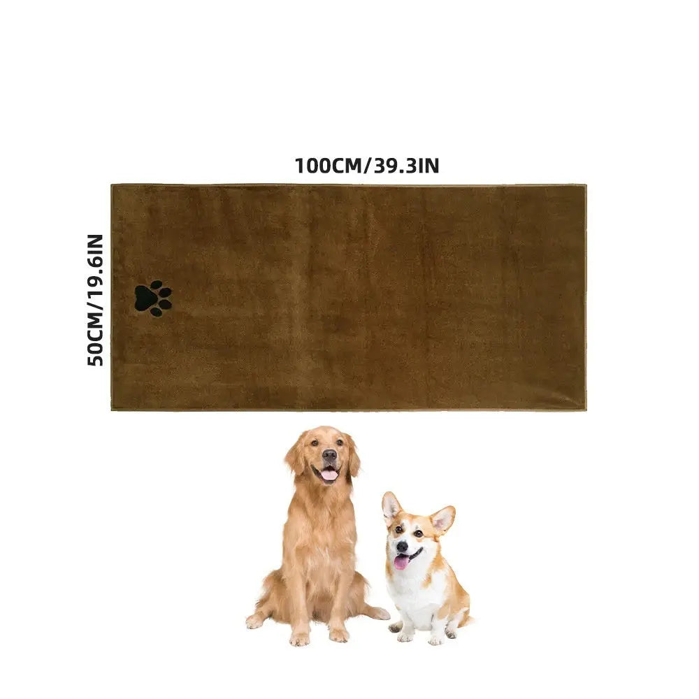 Quick-Dry Microfiber Pet Bath Towel – Extra Absorbent & Thick The Wash Store