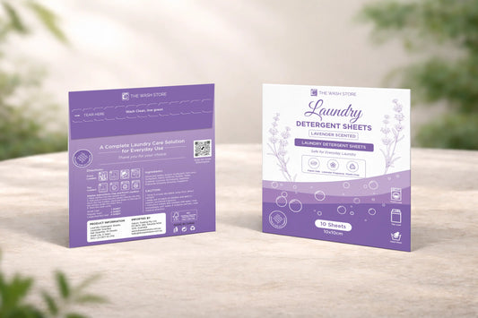 Lavender Laundry Detergent Sheets | 10 Pack | Eco-Friendly The Wash Store