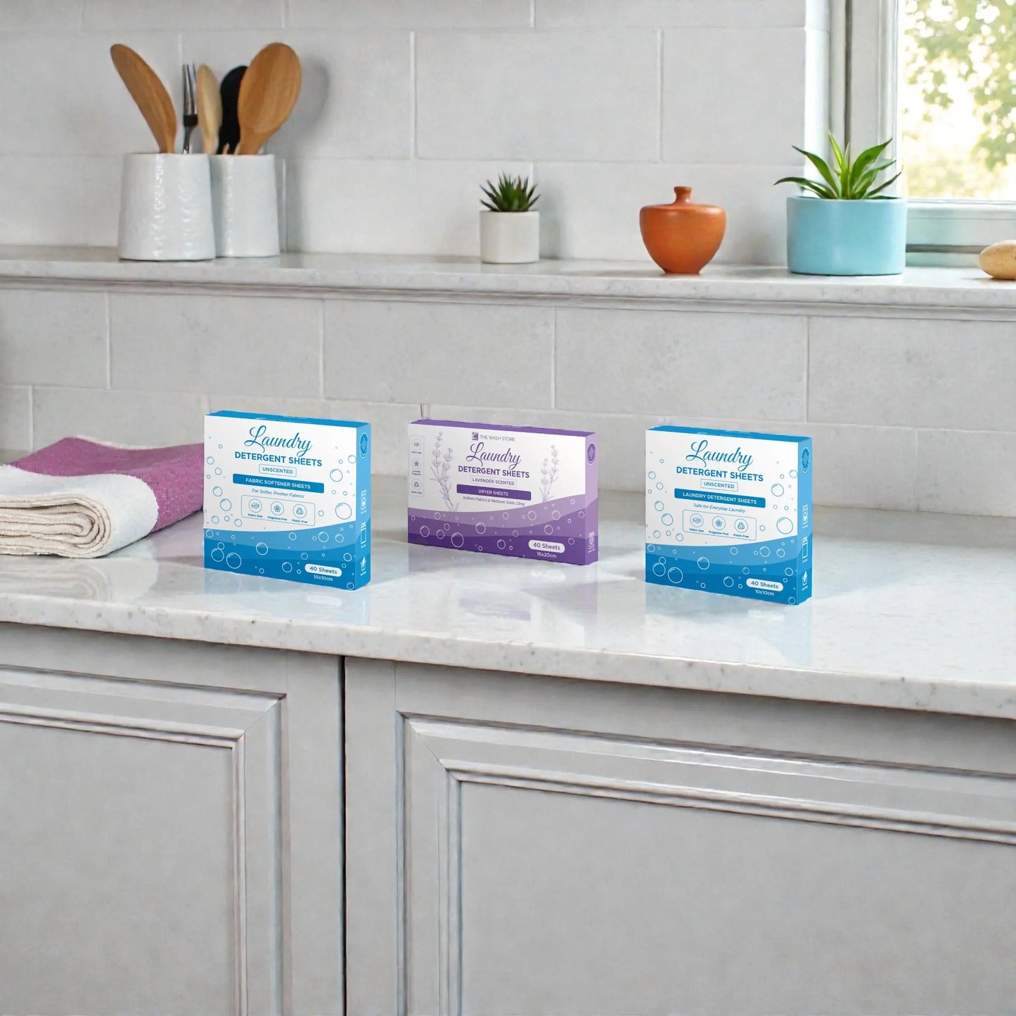 Fragrance-Controlled Laundry Pack (40 Sheets) The Wash Store